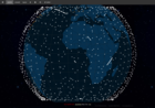 Screenshot of Live Starlink Satellite Map