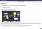 Screenshot of OSX Dashboard - Widget Basics
