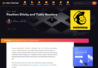 Screenshot of Position Sticky and Table Headers | CSS-Tricks