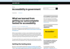 Screenshot of What we learned from getting our autocomplete tested for accessibility - Accessibility in government